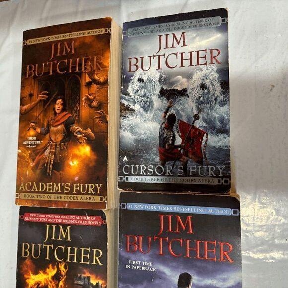 4 Books Jim Butcher Codex of Alera Books 2 3 4 6 Academ's Cursor Captain First - Picture 4 of 5